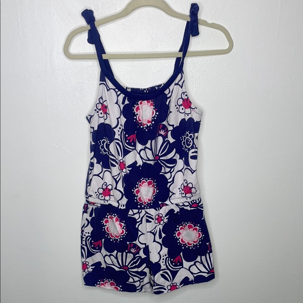 Gymboree Floral Print Sleeveless Romper Size 7
